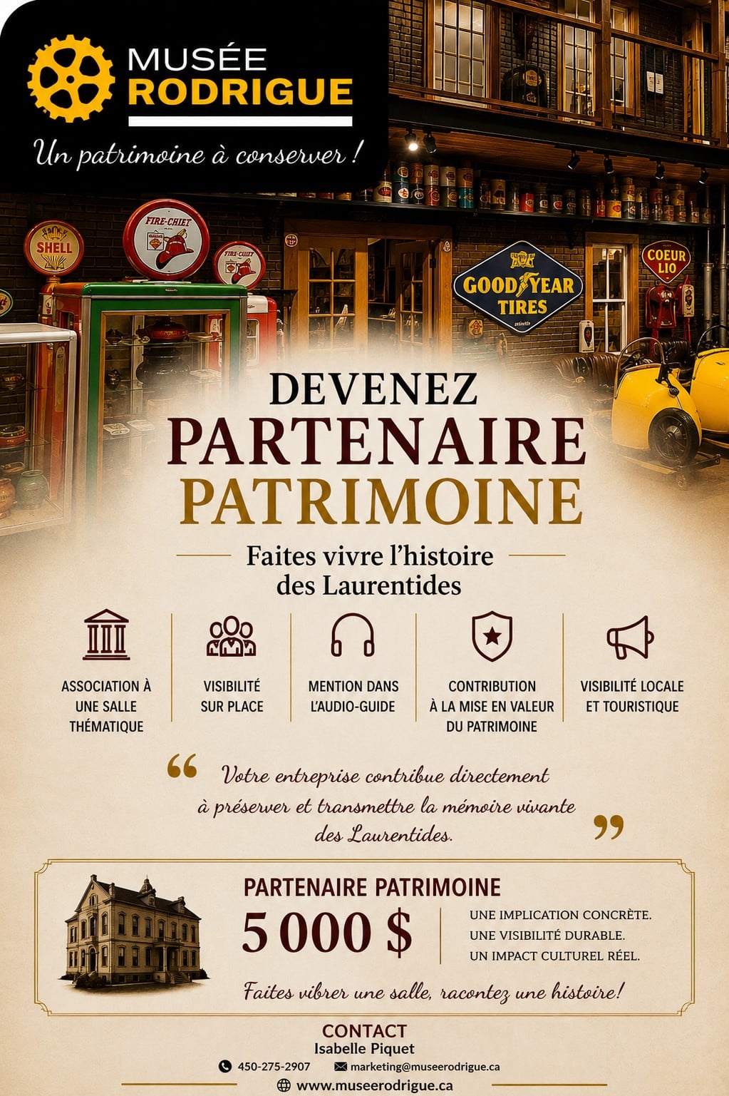 Exposition et patrimoine historique au Musée Rodrigue dans les Laurentides